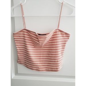 Stripe Cami Cropped Top